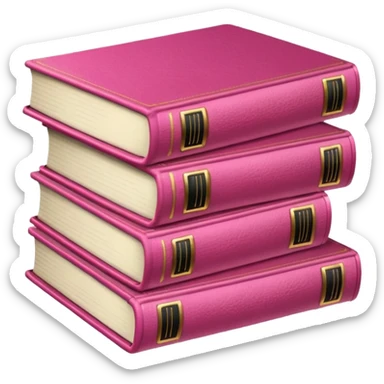 Livros rosa sticker