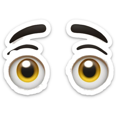 Joven encapuchado ojos aburrido tauaje linea en su ojo sticker