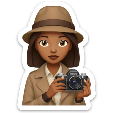 black woman Street Photographer sticker