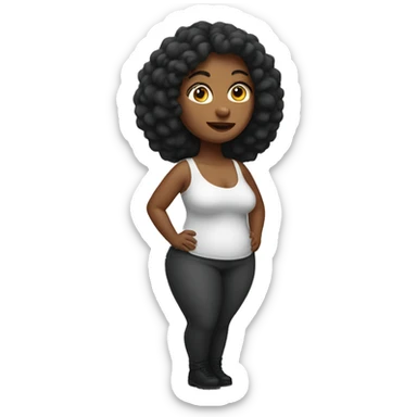 Woman with big hips sticker