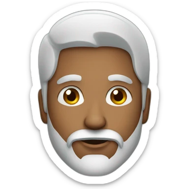 Indian man with a beard sticker