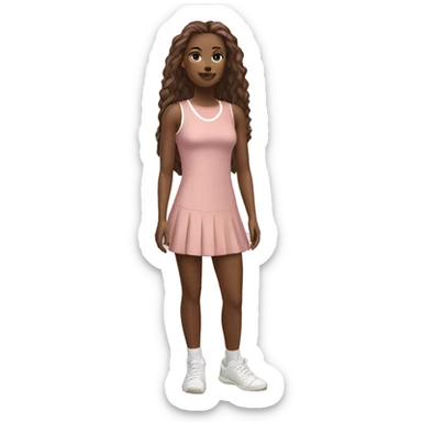 Dusty rose tennis dress no model sticker