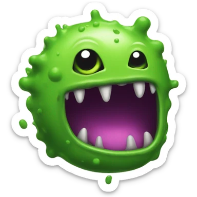 A slime monster sticker