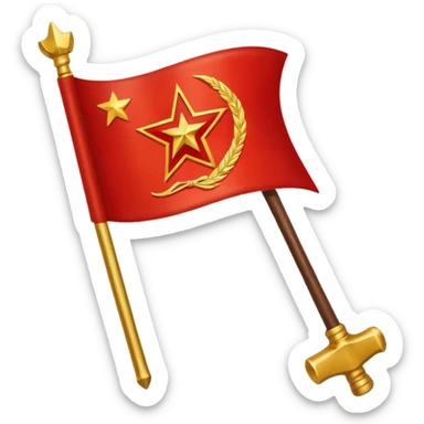 USSR flag sticker