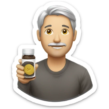 man who takes snus white sticker