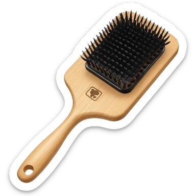paddle brush for hair sticker