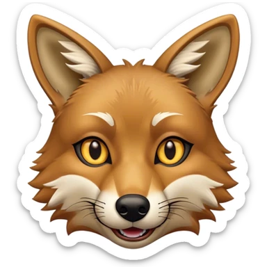 Coyote Eye Wink sticker