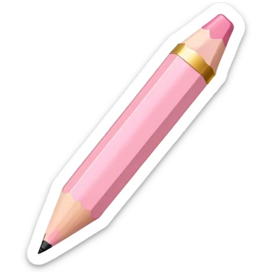 light pink pencil sticker