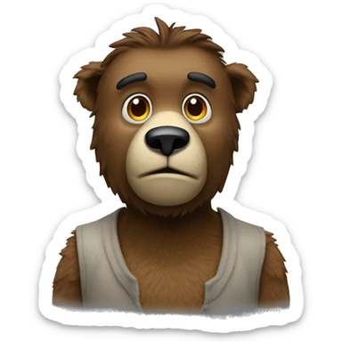 Orso animatronico sticker