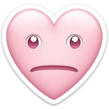 Light pink heart sticker