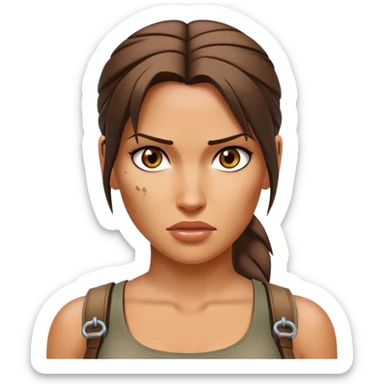 laracroft witty emotion sticker