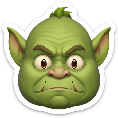 Sleepy Ogre sticker