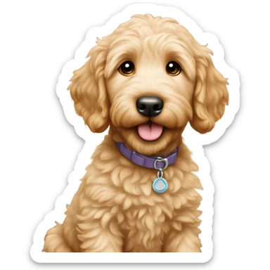 Golden doodle puppy  sticker
