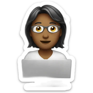 Video editor facing computer sticker