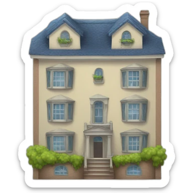 Three floors house sticker