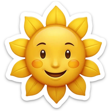 Sunshine mood sticker