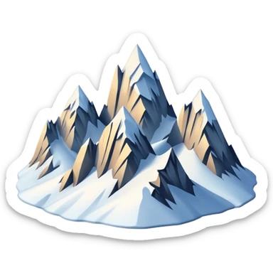 mountains alps sticker