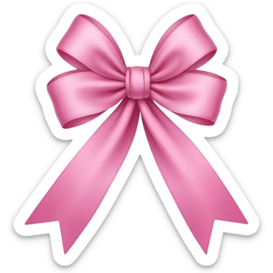 Coquette pink sticker