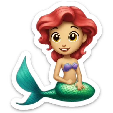 The little mermaid disney sticker