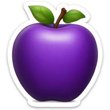 purple apple sticker