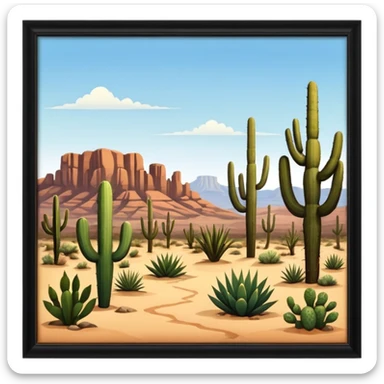 landscape in Texas sticker