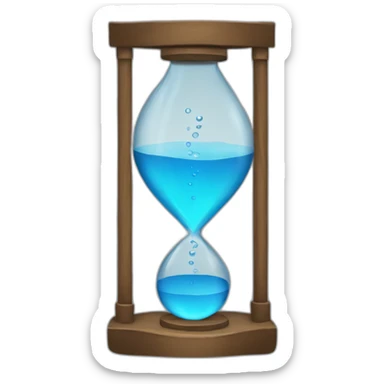 water clock sticker
