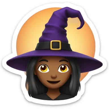 Halloween Witch with a man sticker