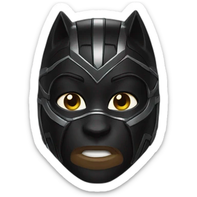 Blackpanther avec son mask sticker