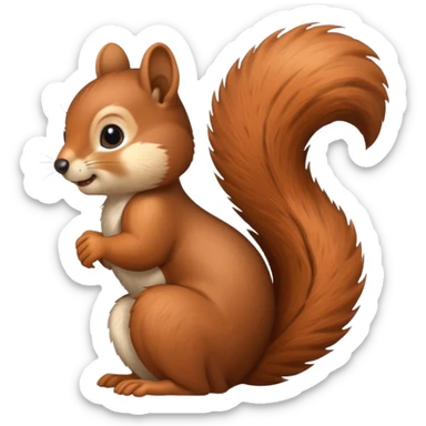 squirrel sticker