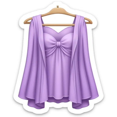 Pale Purple Rack of feminine clothes sticker