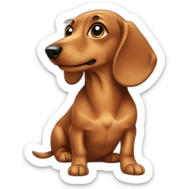 Dashund sticker