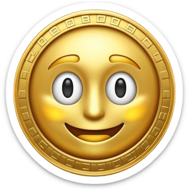 The secret to success emoji that looks like digital currency sticker
