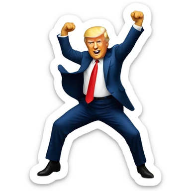 trump dancing sticker