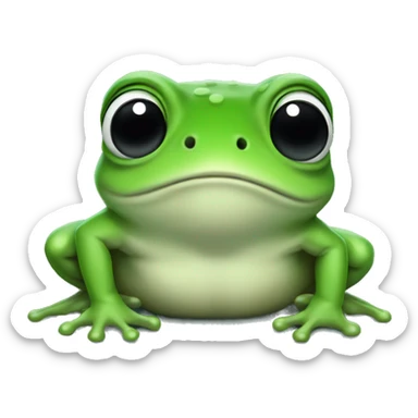 Rain frog sticker