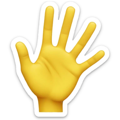 Yellow colour Pinching hand 👌  sticker