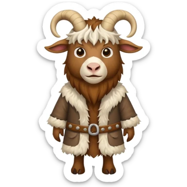 viking goat sticker