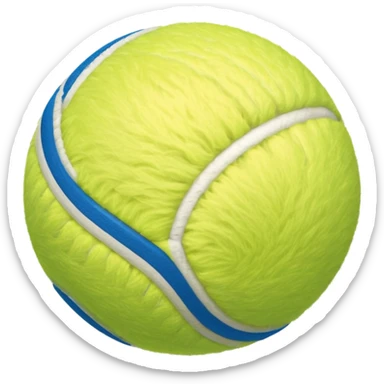 full blue tennis ball sticker