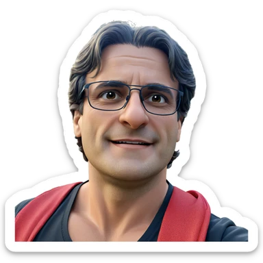 smiling solo portrait outdoors sticker