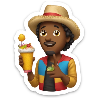 Yo en una fiesta sticker