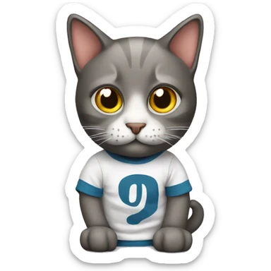 Cat in Spanish tema t shirt  sticker