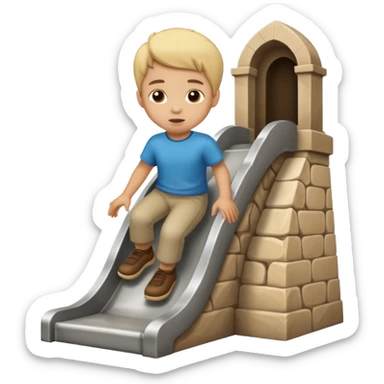 Kaydiraktan mezara giden cocuk sticker