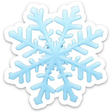 ice snowflake sticker
