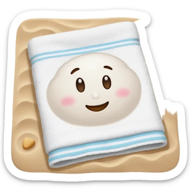 Towel – spread out on the sand sticker