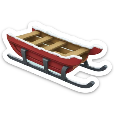 Winter Sled sticker