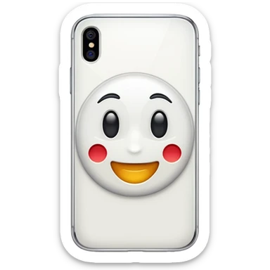 iPhone 16 white sticker