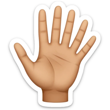 small hand palm sticker