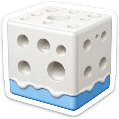 Molding plastic foam from a refrigerator box  sticker