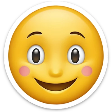 
yellow emoji with text only 1C sticker