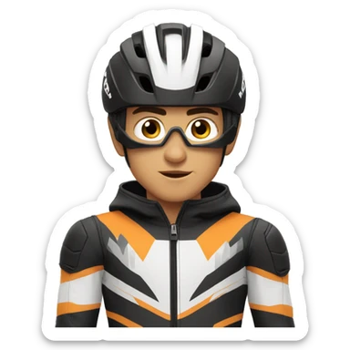 A boy   stunt  for cycle sticker