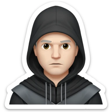 man executioner in gray suit sticker